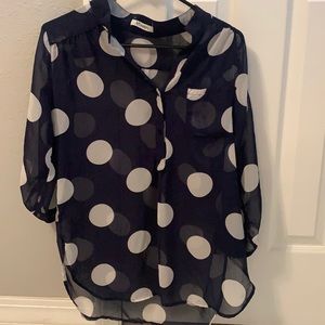 Blue Xtaren Sheer blouse